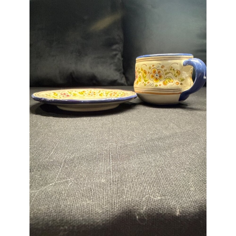 Vintage Conde Talavera Ceramic Cup & Saucer Set Replacement - Picture 10 of 16